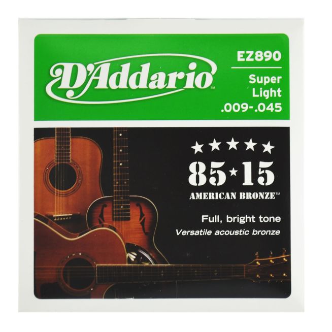 Encordoamento-Violao-Aco-Super-Ligth-.009-.045---D-Addario Encordoamento-Violao-Aco-Super-Ligth-.009-.045---D-Addario