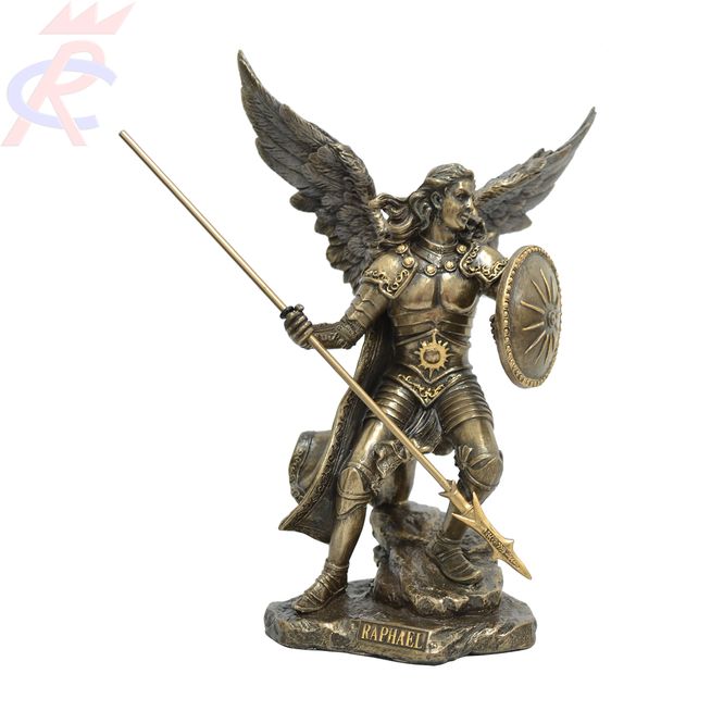 Estatua-em-Resina-Arcanjo-Rafael-com-Lanca-e-Escudo-22-cm Estatua-em-Resina-Arcanjo-Rafael-com-Lanca-e-Escudo-22-cm