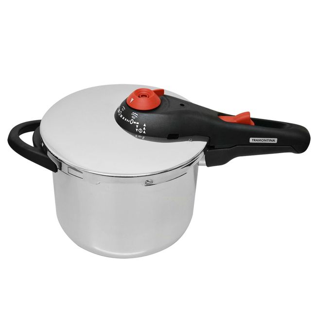 Panela-de-Pressao-Inox-6L-Solar---Tramontina Panela-de-Pressao-Inox-6L-Solar---Tramontina