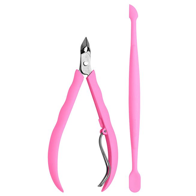 Alicate-para-Cuticula-e-Espatula-Duplex-Plastica---Mundial Alicate-para-Cuticula-e-Espatula-Duplex-Plastica---Mundial