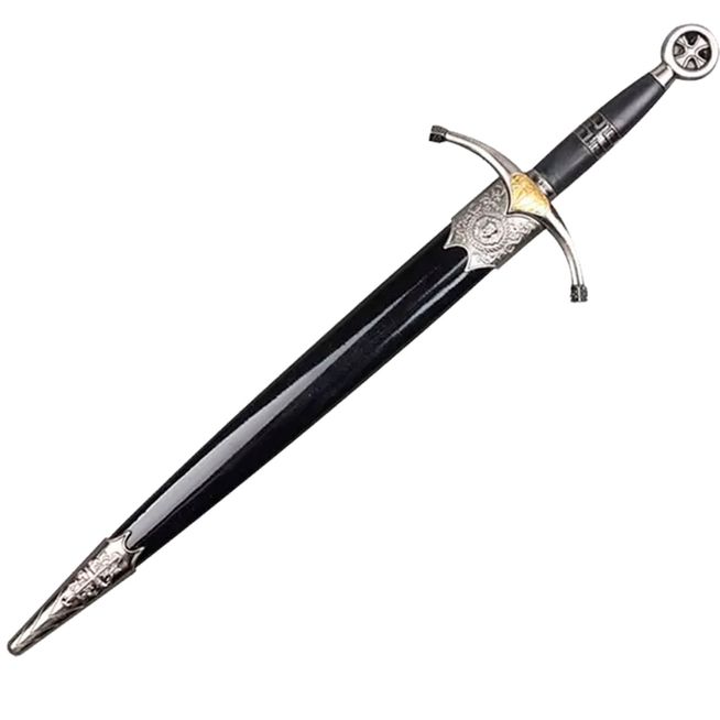 Mini-Espada-Decorativa-Bainha-Metal-32-cm