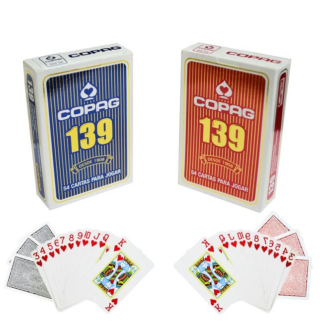 Jogo De Cartas Baralho Com 54 Cartas - Vermelho