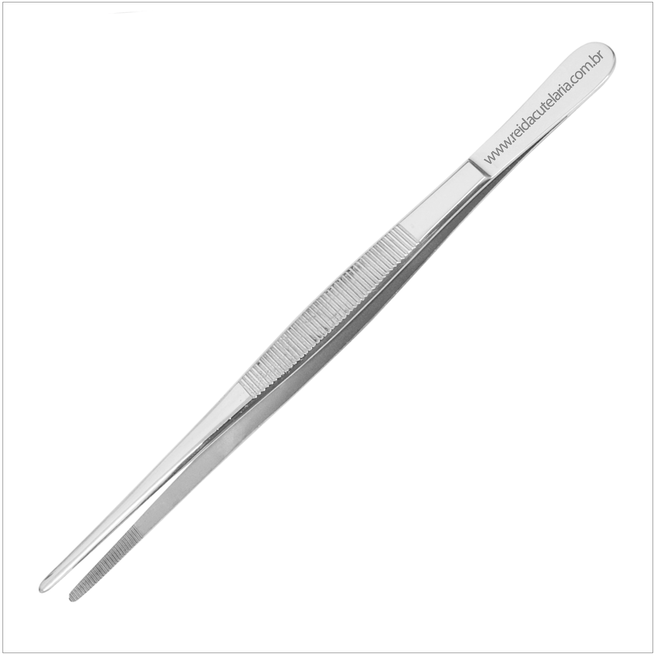 pinca-culinaria-profissional-reta-com-serrilha-20-cm-P-20 pinca-culinaria-profissional-reta-com-serrilha-20-cm-P-20